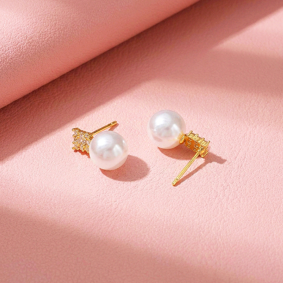 Stone Bar &amp; Pearl-Style Drop Earrings | Luxe3739