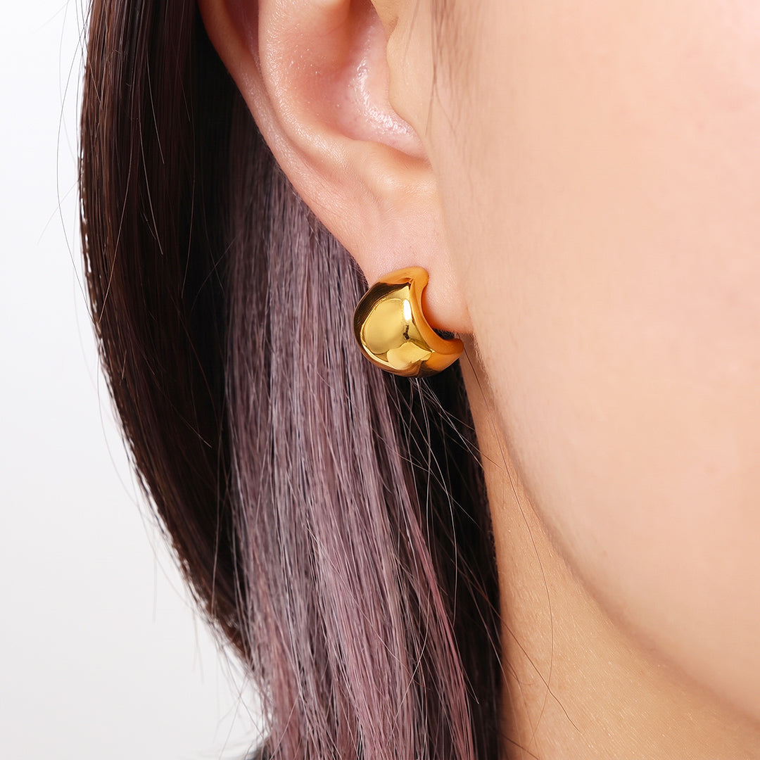 Chunky Dome Teardrop Earrings | Luxe3751