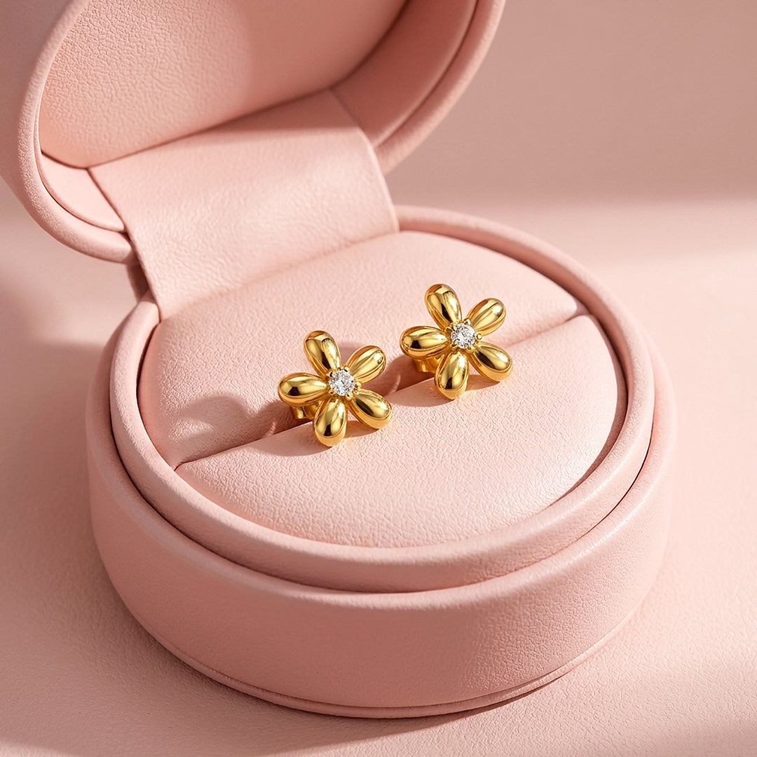 Floral Stud Earrings | Luxe3752
