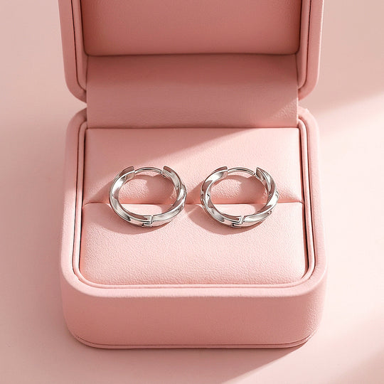 Twisted Hoop Earrings | Luxe3753