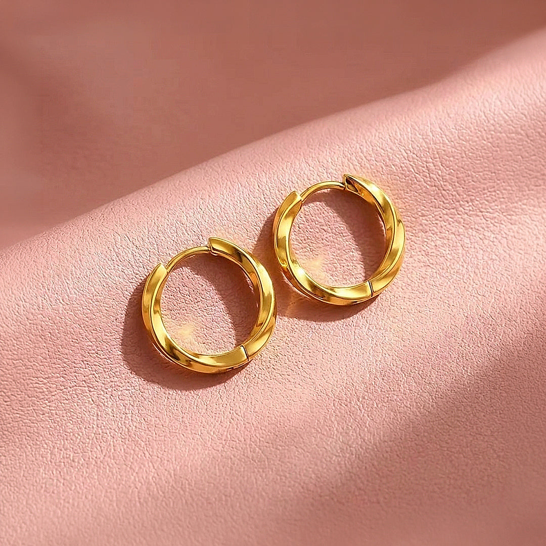 Twisted Hoop Earrings | Luxe3753