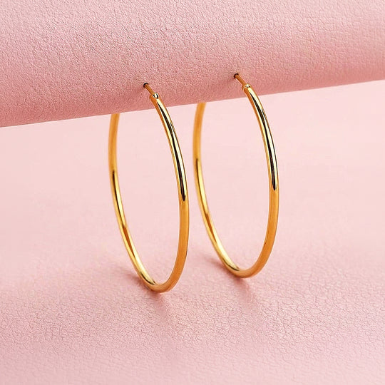 Classic Oversized Hoop Earrings | Luxe3754