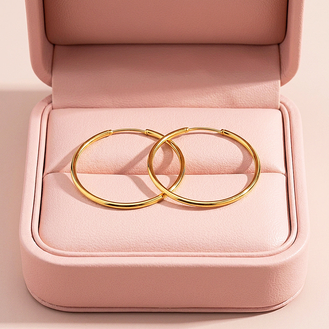 Classic Oversized Hoop Earrings | Luxe3754