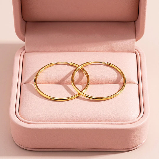 Classic Oversized Hoop Earrings | Luxe3754