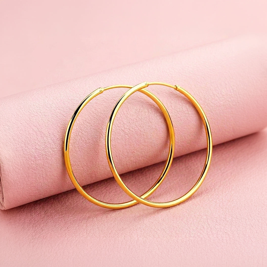 Classic Oversized Hoop Earrings | Luxe3754