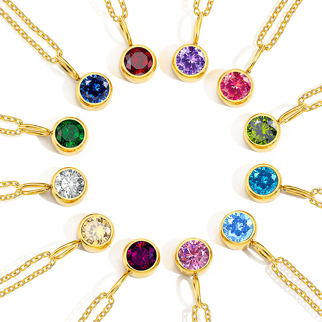 Luxe4351 - Birthstone Necklace