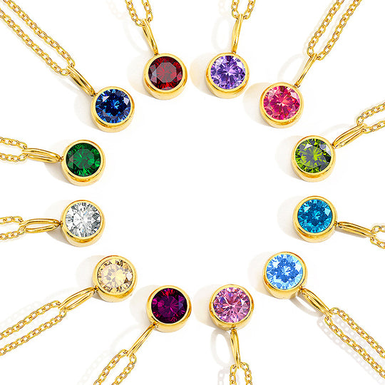 Luxe4351 - Birthstone Necklace