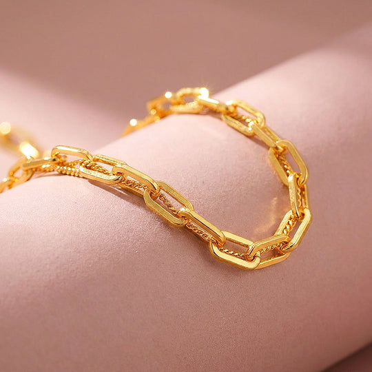 Link Chain Pendant Necklace | Gold | Luxe4354