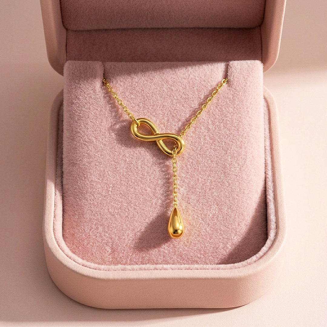 Infinity Lariat Drop Necklace | Luxe4519