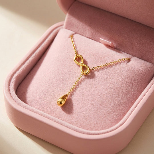 Infinity Lariat Drop Necklace | Luxe4519
