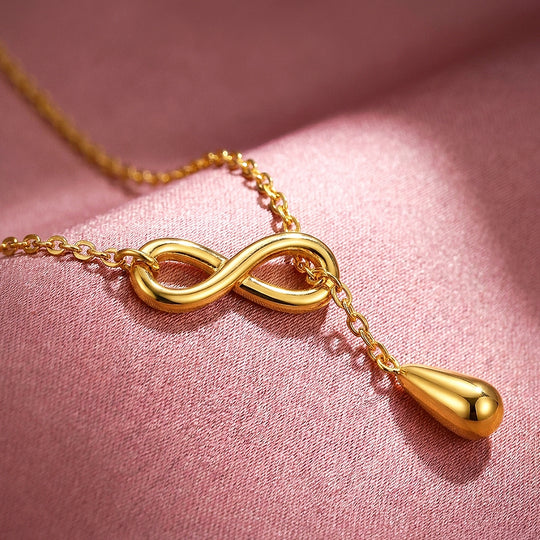 Infinity Lariat Drop Necklace | Luxe4519