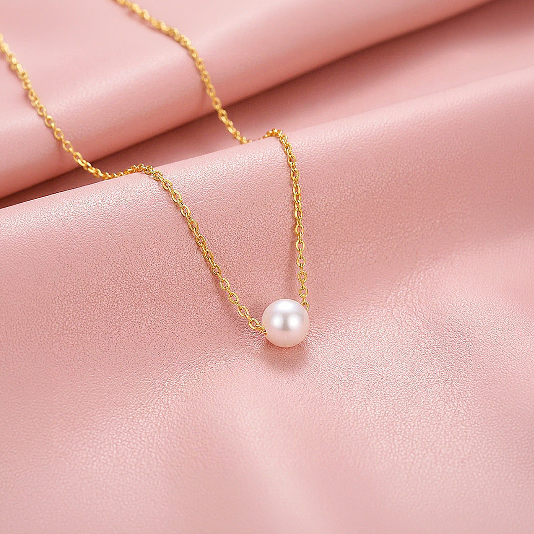 Pearl Cable Chain Necklace | Luxe4562
