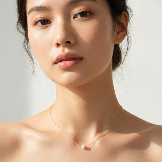 Pearl Cable Chain Necklace | Luxe4562
