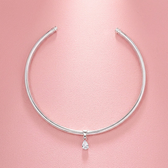 Pear Drop Torque Choker Necklace | Luxe4565