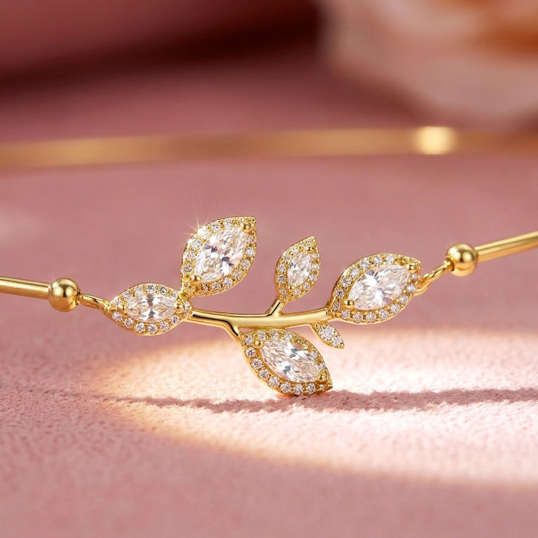 Leaf Branch Choker Necklace | Luxe4570