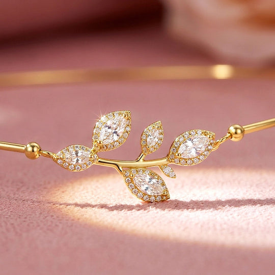 Leaf Branch Choker Necklace | Luxe4570