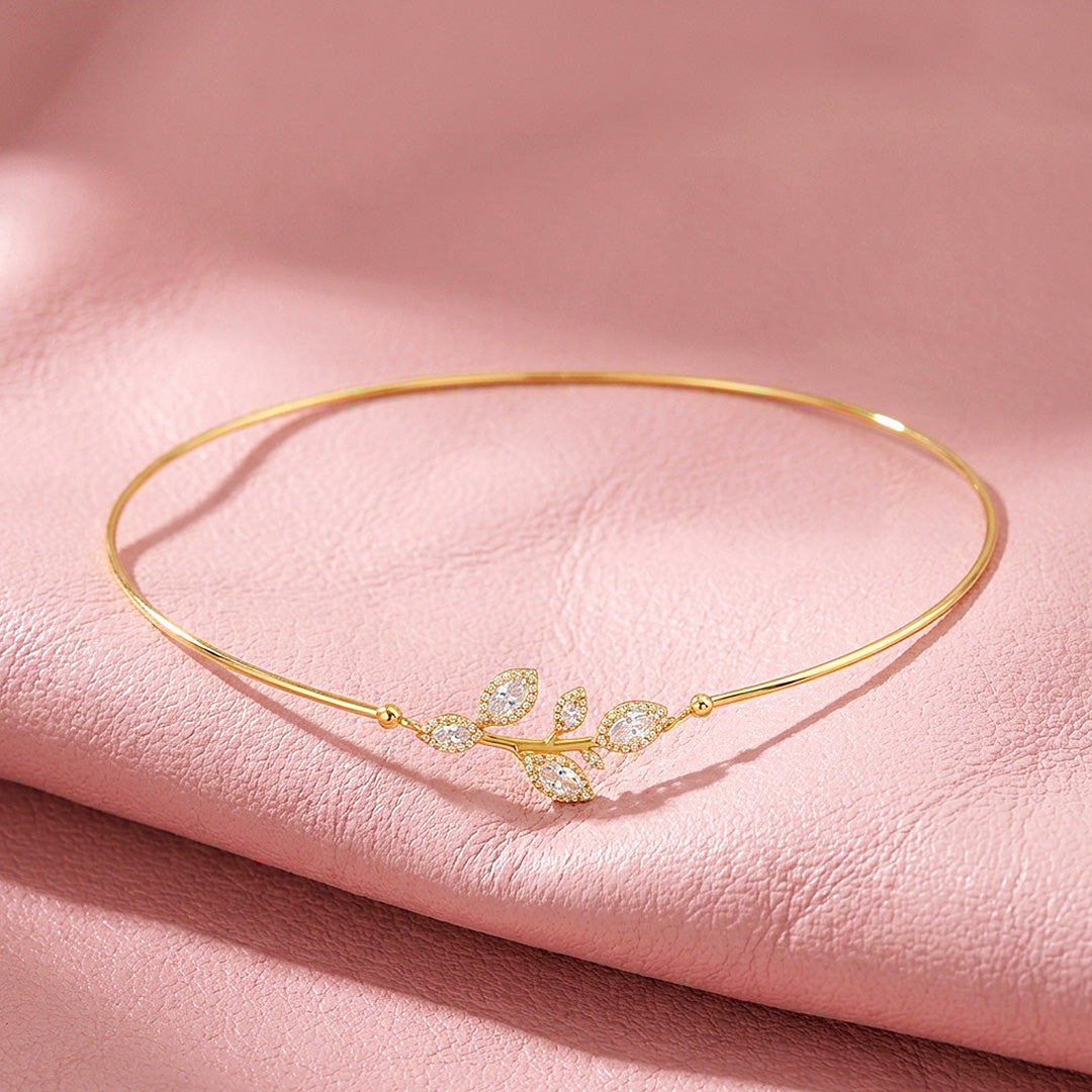 Leaf Branch Choker Necklace | Luxe4570