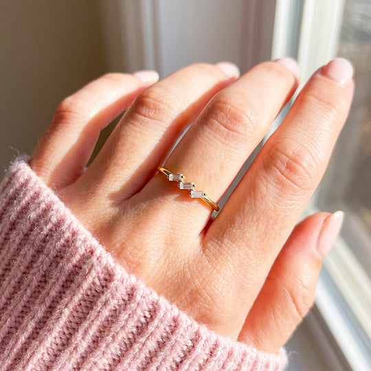 Baguette Trio Ring | Women&