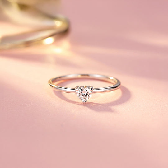 Solitaire Ring | Heart Cut | Diamond Simulant | Luxe5167