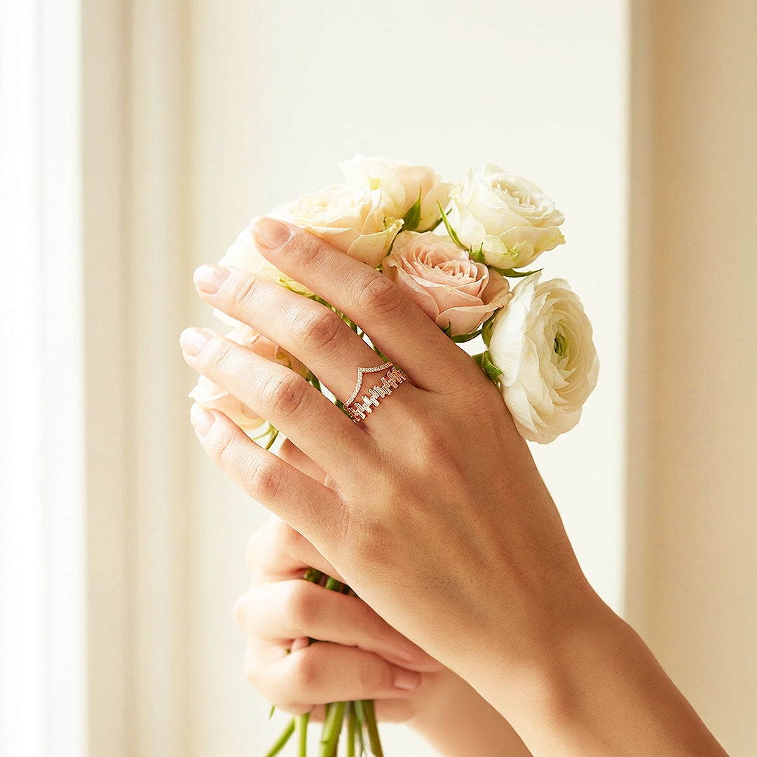 Crown Ring | Diamond Simulant | Luxe5168