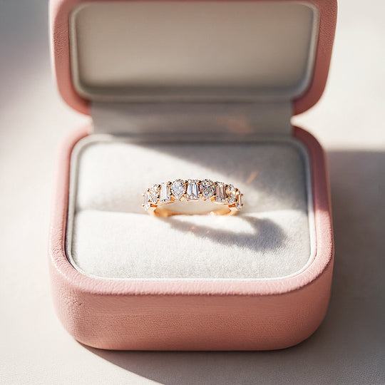 Eternity Band | Adjustable | Diamond Simulant | Gold Plated | Luxe5181