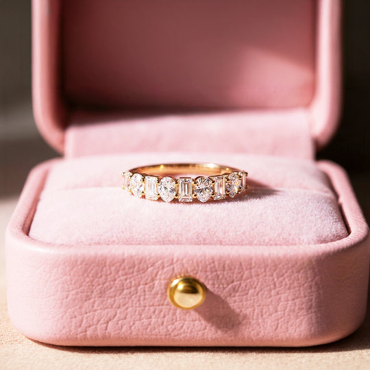 Eternity Band | Adjustable | Diamond Simulant | Gold Plated | Luxe5181