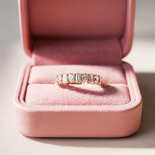 Eternity Band | Adjustable | Diamond Simulant | Gold Plated | Luxe5181