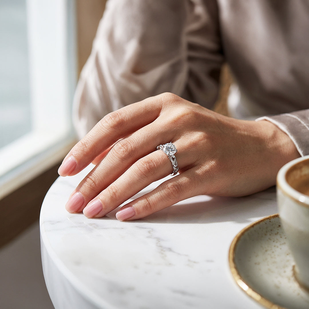 Round Brilliant Solitaire Engagement Ring | Luxe5184 - Rings | Singapore Jewellery, Wedding Rings &amp; Gifts | Same Day Delivery | Tiara.com.sg