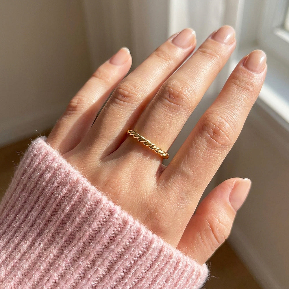 Twisted Rope Band Ring | 925 Sterling Silver | Prm5033