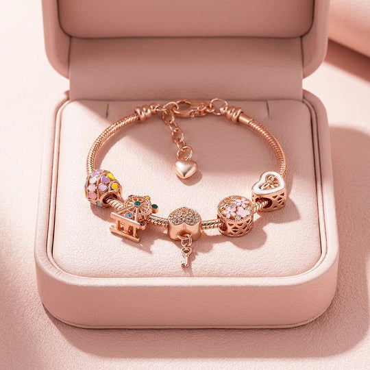 Ferris Wheel Charm Bracelet | Diamond Simulant | Luxe6079