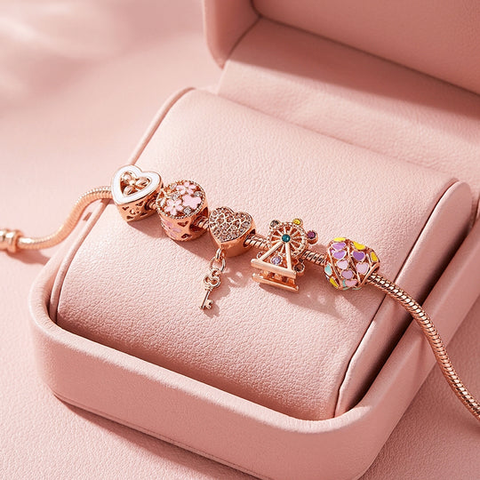 Ferris Wheel Charm Bracelet | Diamond Simulant | Luxe6079