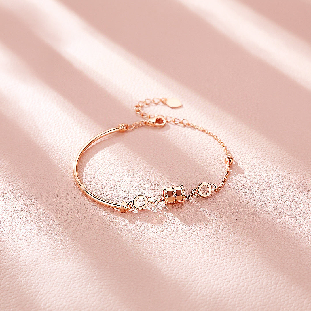 Barrel Charm Half-Bangle Bracelet | Luxe6087