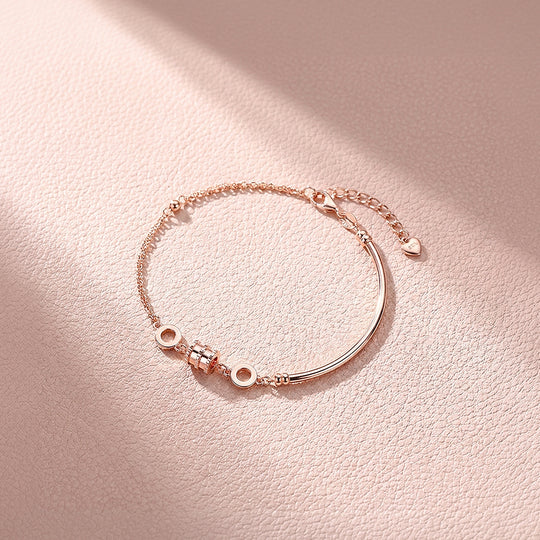 Barrel Charm Half-Bangle Bracelet | Luxe6087