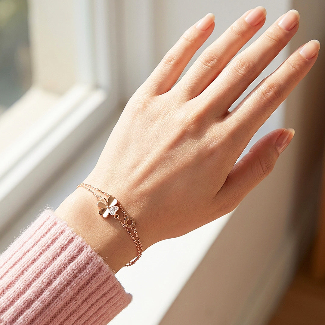 Four-Leaf Clover Bracelet | Luxe6184