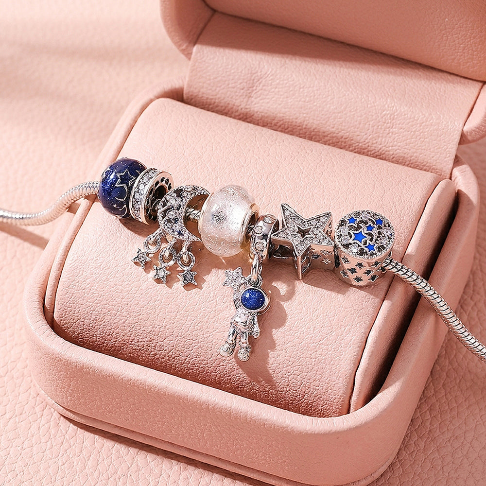 Astronaut Charm Bracelet | Diamond Simulant | Luxe6192