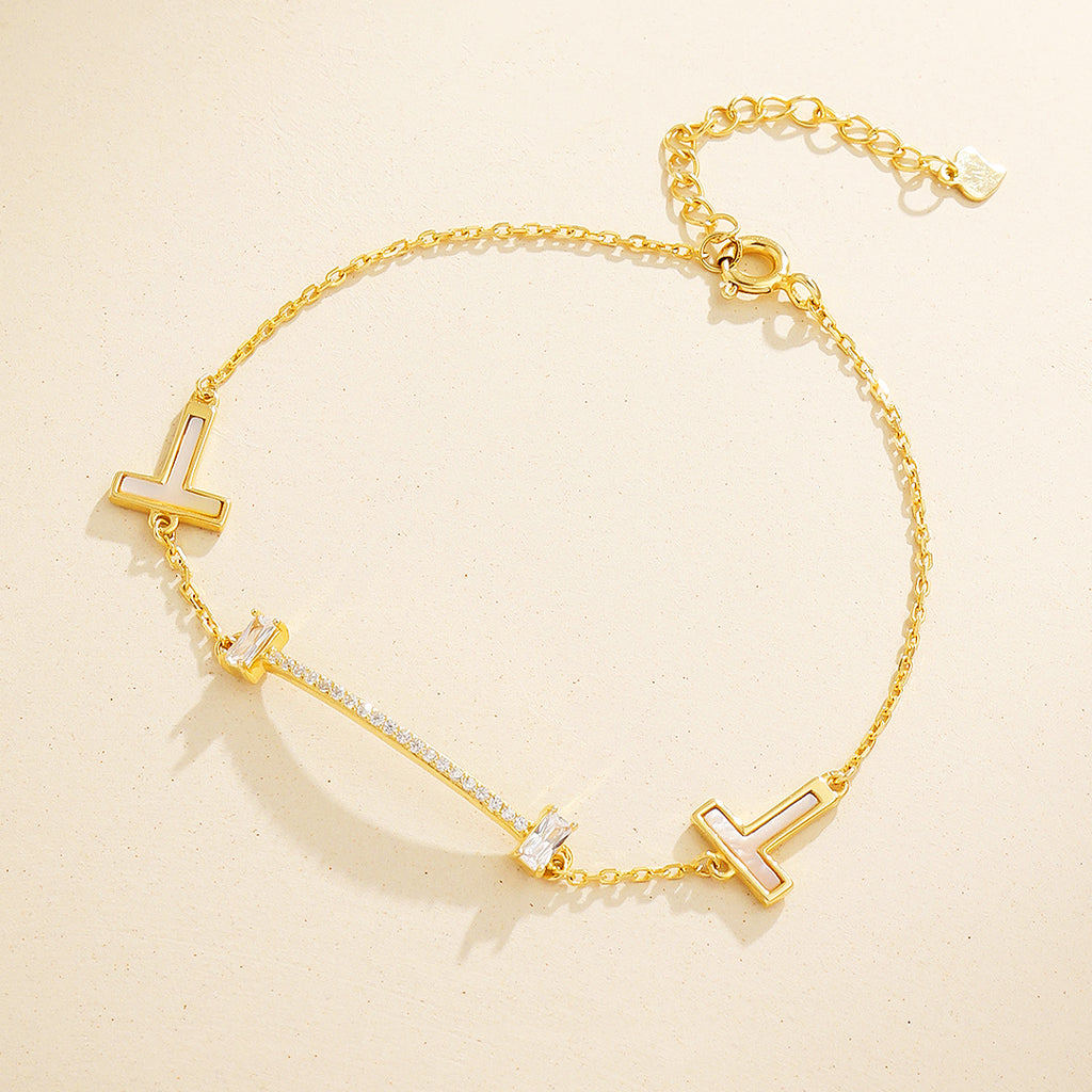 T-Link Smile Bracelet | Mother of Pearl | Luxe6257 – Tiara.com.sg