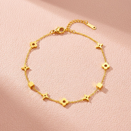 Dainty Motif Charm Bracelet | Luxe6362