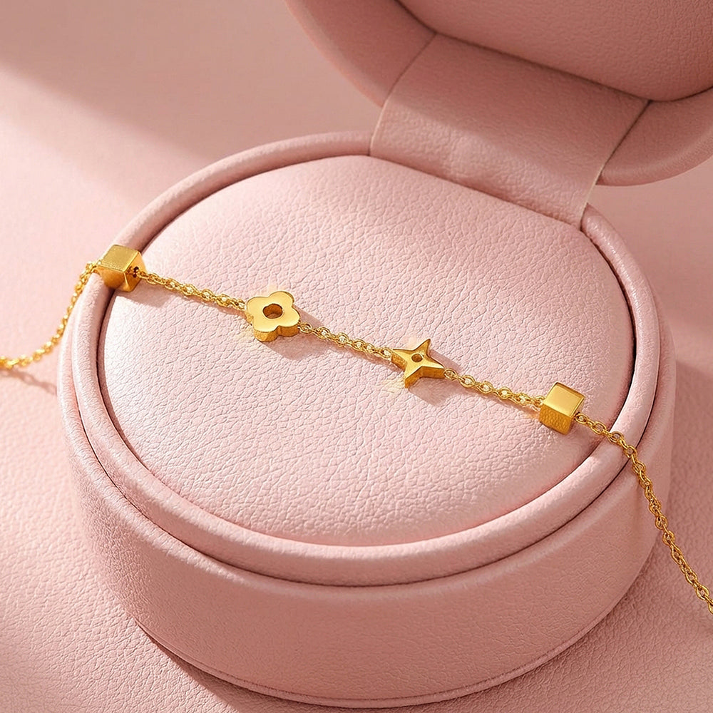 Dainty Motif Charm Bracelet | Luxe6362