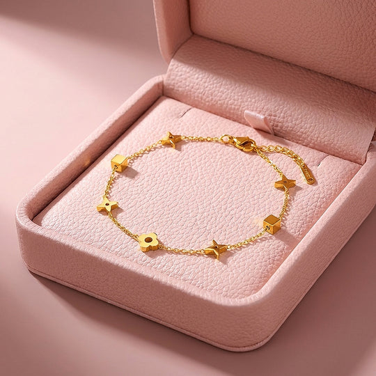 Dainty Motif Charm Bracelet | Luxe6362