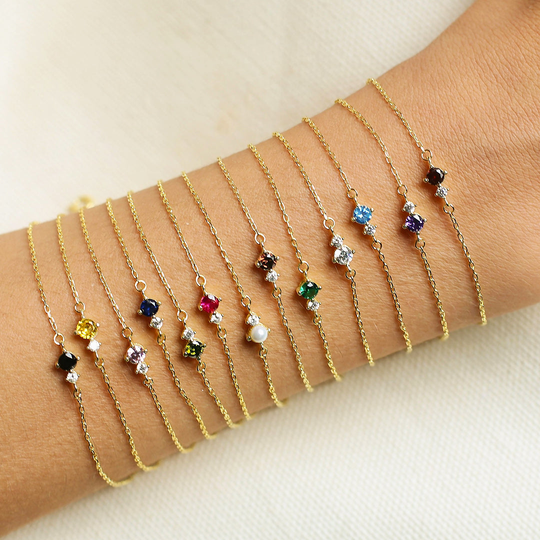 Luxe6379 - Birthstone Bracelet