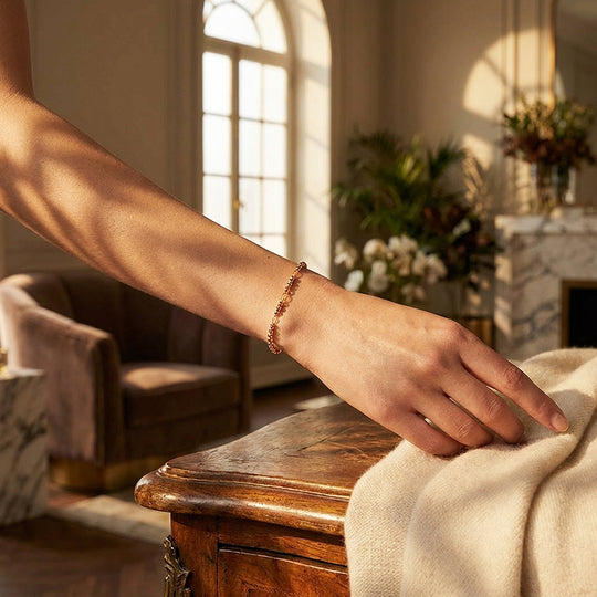 Beaded Station Chain Bracelet | Luxe6419