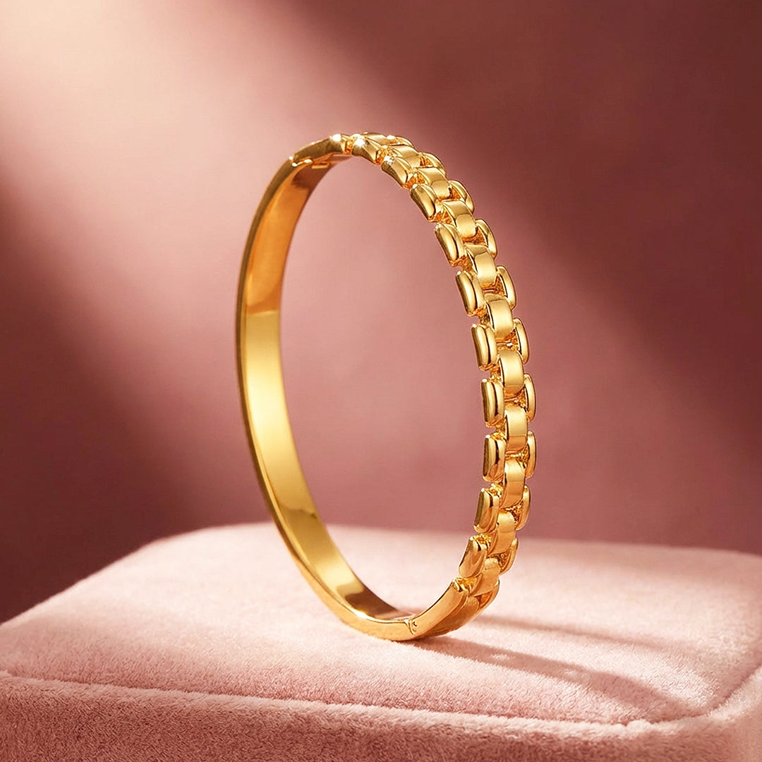 Watch-Link Gold Bangle | Luxe6476
