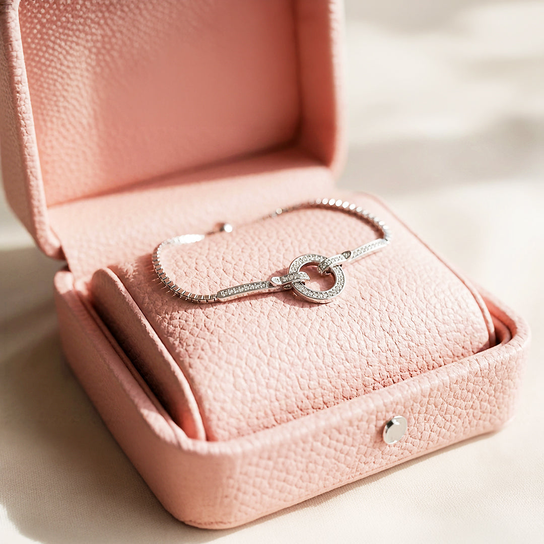 Geometric Halo & Bar Bolo | 18K Gold & White Gold | Luxe6527