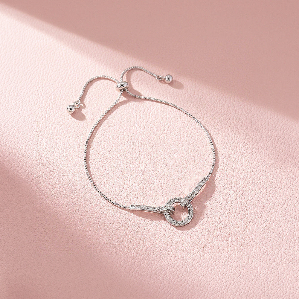 Geometric Halo & Bar Bolo | 18K Gold & White Gold | Luxe6527