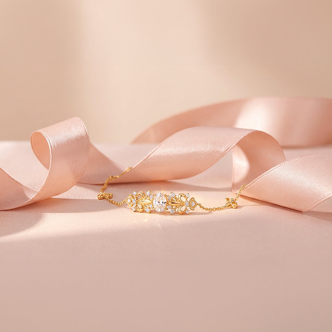 Vintage Fleur-de-Lis Statement Bracelet | 18K Gold | Luxe6540 - bangle | Singapore Jewellery, Wedding Rings &amp; Gifts | Same Day Delivery | Tiara.com.sg