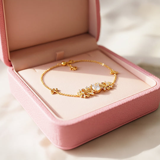 Vintage Fleur-de-Lis Statement Bracelet | 18K Gold | Luxe6540 - bangle | Singapore Jewellery, Wedding Rings &amp; Gifts | Same Day Delivery | Tiara.com.sg