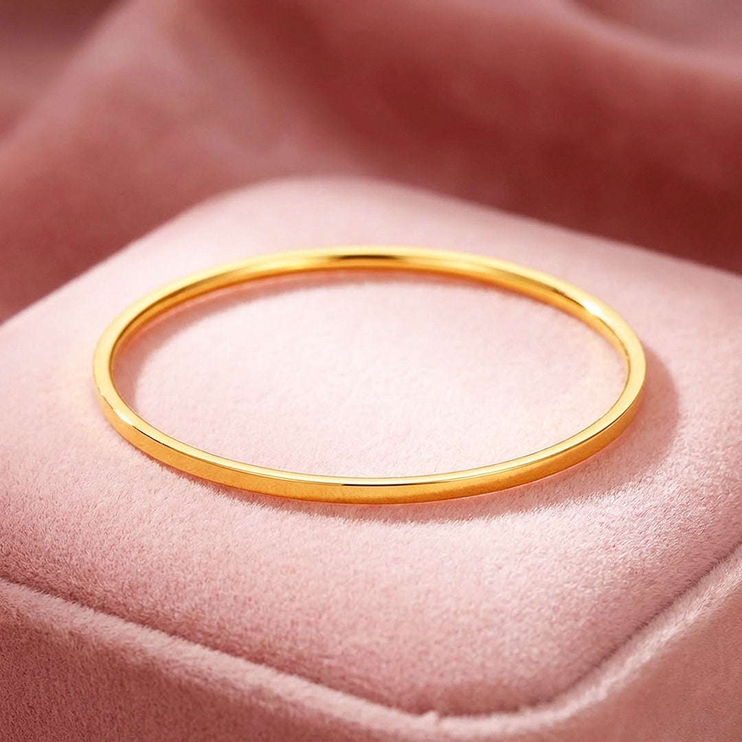 Slim High-Polish Gold Bangle | Luxe6559 - bangle | Singapore Jewellery, Wedding Rings &amp; Gifts | Same Day Delivery | Tiara.com.sg