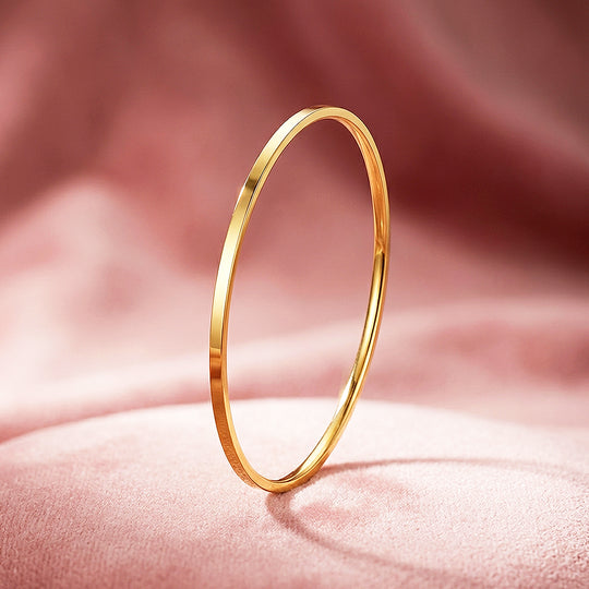 Slim High-Polish Gold Bangle | Luxe6559 - bangle | Singapore Jewellery, Wedding Rings &amp; Gifts | Same Day Delivery | Tiara.com.sg