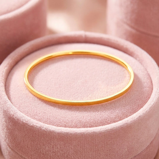 Slim High-Polish Gold Bangle | Luxe6559 - bangle | Singapore Jewellery, Wedding Rings &amp; Gifts | Same Day Delivery | Tiara.com.sg