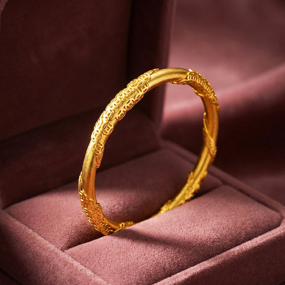 Coin Prosperity Gold Bangle Luxe6561 - bangle | Singapore Jewellery, Wedding Rings & Gifts | Same Day Delivery | Tiara.com.sg